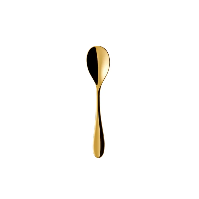 Degrenne Onde Gold Pvd Stainless Steel Demi Tasse Spoon 109 mm - 4 ''5/16 - Pack of 12