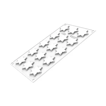 Silikomart Professional Corolle 4 Single Portion Pastry Mold - ø45 mm x h 6 mm - 4 ml - 15 Cavity