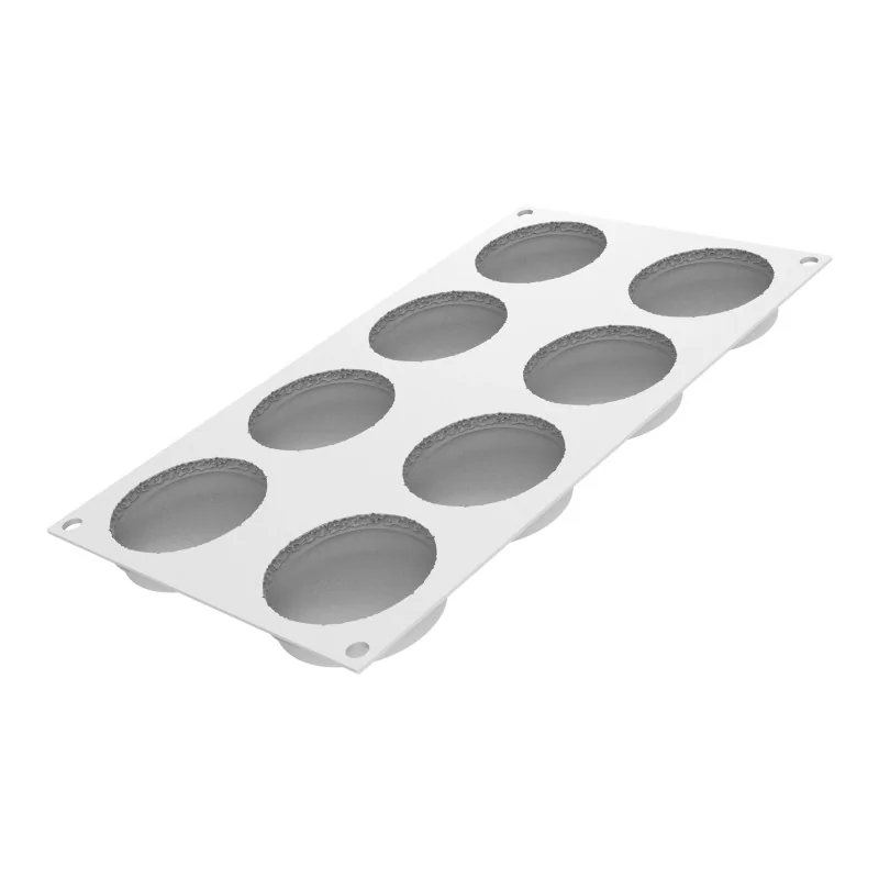 Silikomart Professional Macaron 110 Single Portion Pastry Mold - ø65 mm x h 40 mm - 110 ml - 8 Cavity