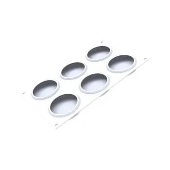 Silikomart Professional Sweet Round 95 Single Portion Pastry Mold - ø80 mm x h 21 mm - 95ml - 6 Cavity