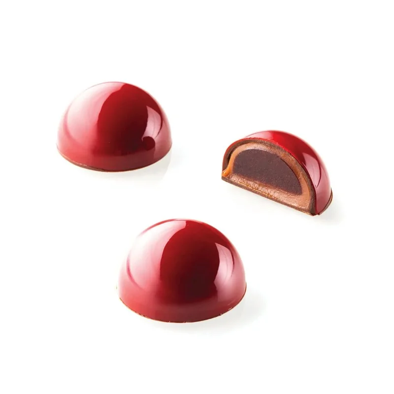 Silikomart Professional Polycarbonate Kit Semisphera 01 Chocolate Mold - Ø31mm x h 16.5 mm - 8.5ml - 24 Cavity