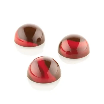 Silikomart Professional Polycarbonate Kit Semisphera 01 Chocolate Mold - Ø31mm x h 16.5 mm - 8.5ml - 24 Cavity