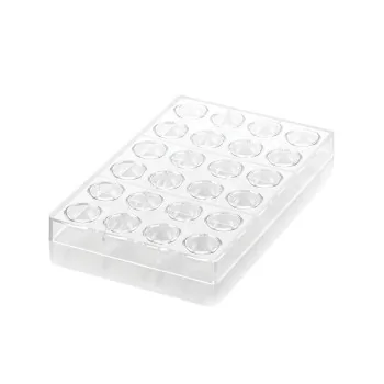 Silikomart Professional Polycarbonate Kit Semisphera 01 Chocolate Mold - Ø31mm x h 16.5 mm - 8.5ml - 24 Cavity