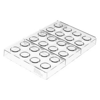 Silikomart Professional Polycarbonate Dome Chocolate Praline Mold - ø26 mm x h 23 mm - 24 Cavity