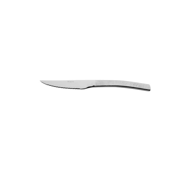 Degrenne Astree Cisele Stainless Steel Steak Knife Solid Handle Serrated 228 mm - 9 '' - Pack of 12