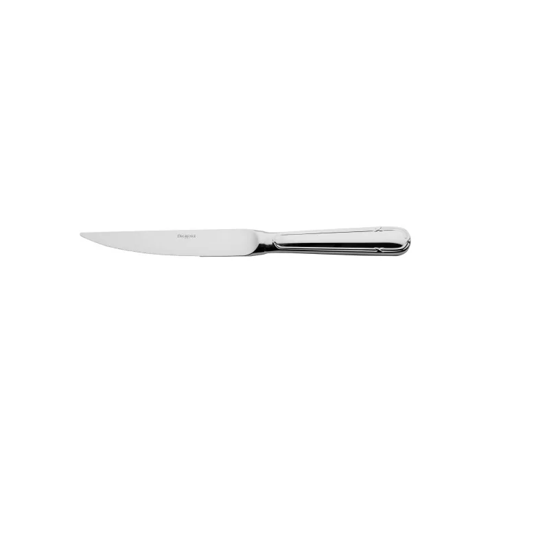 Degrenne Florencia Stainless Steel Steak Knife Straight Hollow Handle Serrated 239 mm - 9 ''7/16 - Pack of 12