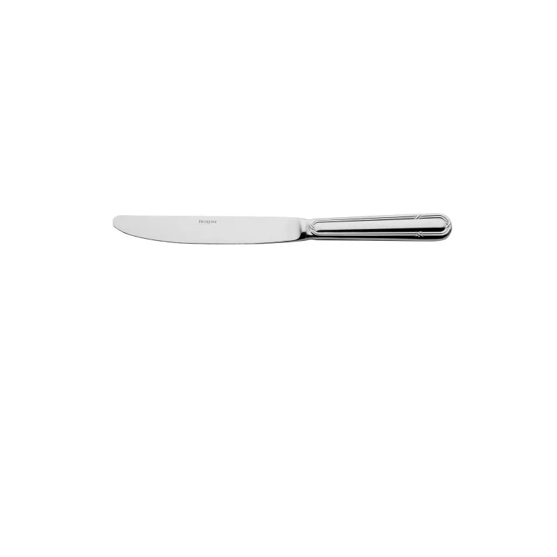 Degrenne Florencia Stainless Steel Table Knife Solid Handle Serrated 246 mm - 9 ''11/16 - Pack of 12