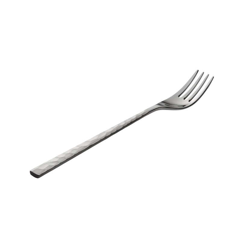 Degrenne Fuse Martele Stainless Steel Dessert Fork 191 mm - 7 ''1/2 - Pack of 12