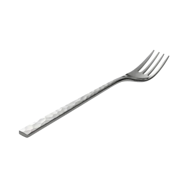 Degrenne Fuse Martele Stainless Steel Table Fork 215 mm - 8''7/16 - Pack of 12