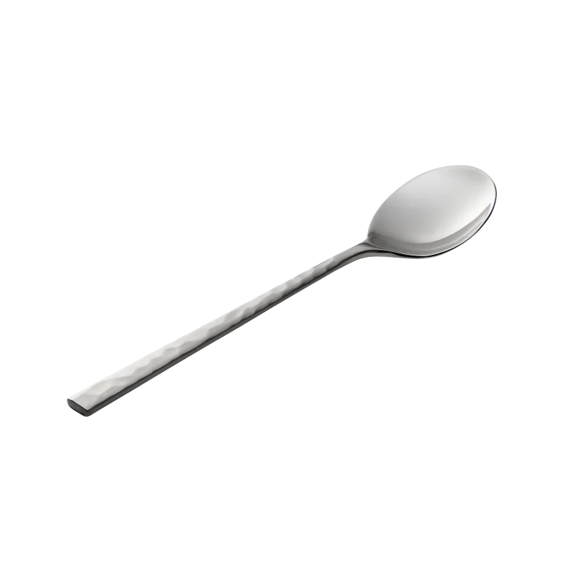 Degrenne Fuse Martele Stainless Steel Dessert Spoon 191 mm - 7 ''1/2 - Pack of 12