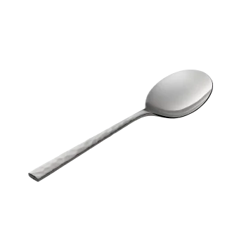 Degrenne Fuse Martele Stainless Steel Bouillon Spoon 185 mm - 7 ''5/16 - Pack of 12