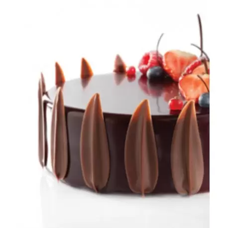 Pastry Chef's Boutique PCB97140 Belgian Chocolate Decoration Elegance Milk - 160 Pces Chocolate Fantasies Decorations