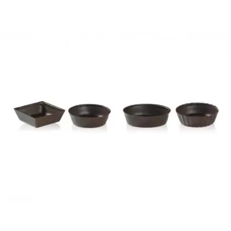 Pastry Chef's Boutique PCB96110 Belgian Chocolate Cups - Petit Fours Assorted Ø50Mm - 168 Pces Chocolate Cups and Truffle shells