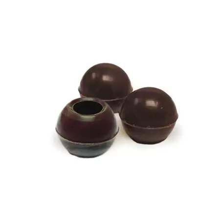 Pastry Chef's Boutique PCB96811 Belgian Chocolate Cups - Truffle Shells Dark Ø25Mm - 504 Pces Chocolate Cups and Truffle shells