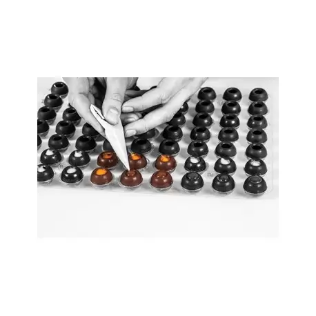 Pastry Chef's Boutique PCB96811 Belgian Chocolate Cups - Truffle Shells Dark Ø25Mm - 504 Pces Chocolate Cups and Truffle shells