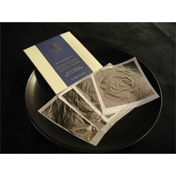 Pastry Chef's Boutique EL02 Silver Leaf (Edible) 25 leaves booklet
