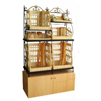 Elegant Bakery Display Shelves