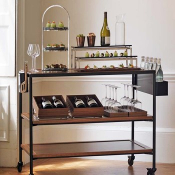 Beverage and Serving Cart